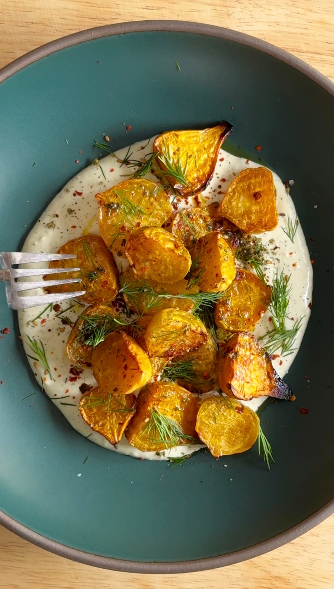 Golden Beets with Whipped Feta