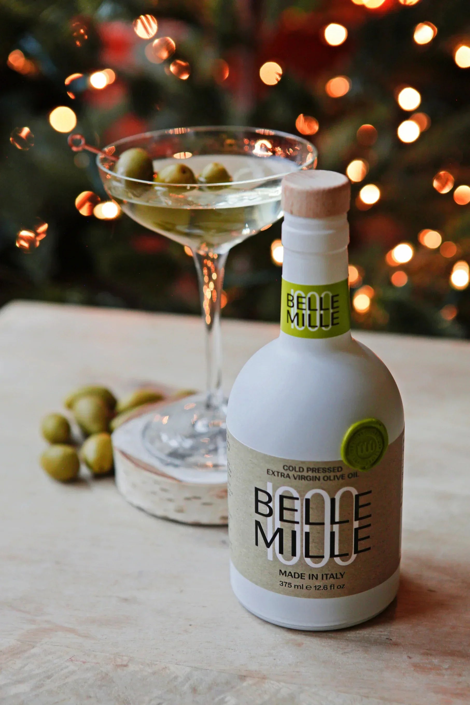 The Signature Bellemille Washed Olive Oil Martini