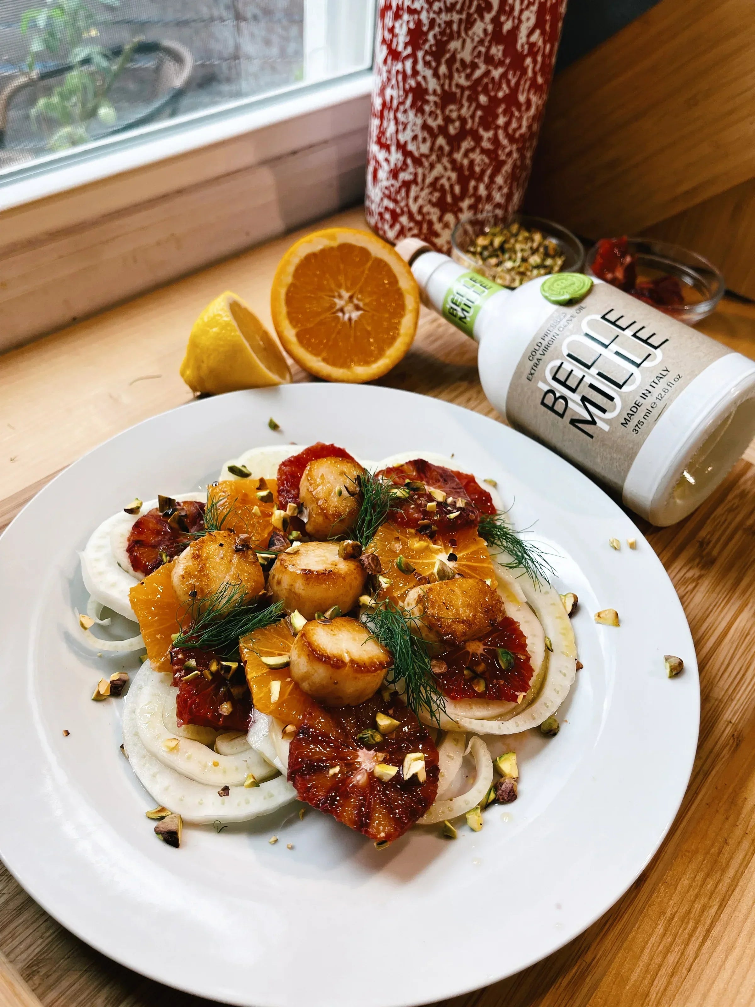 Scallop Fennel and Blood Orange Salad